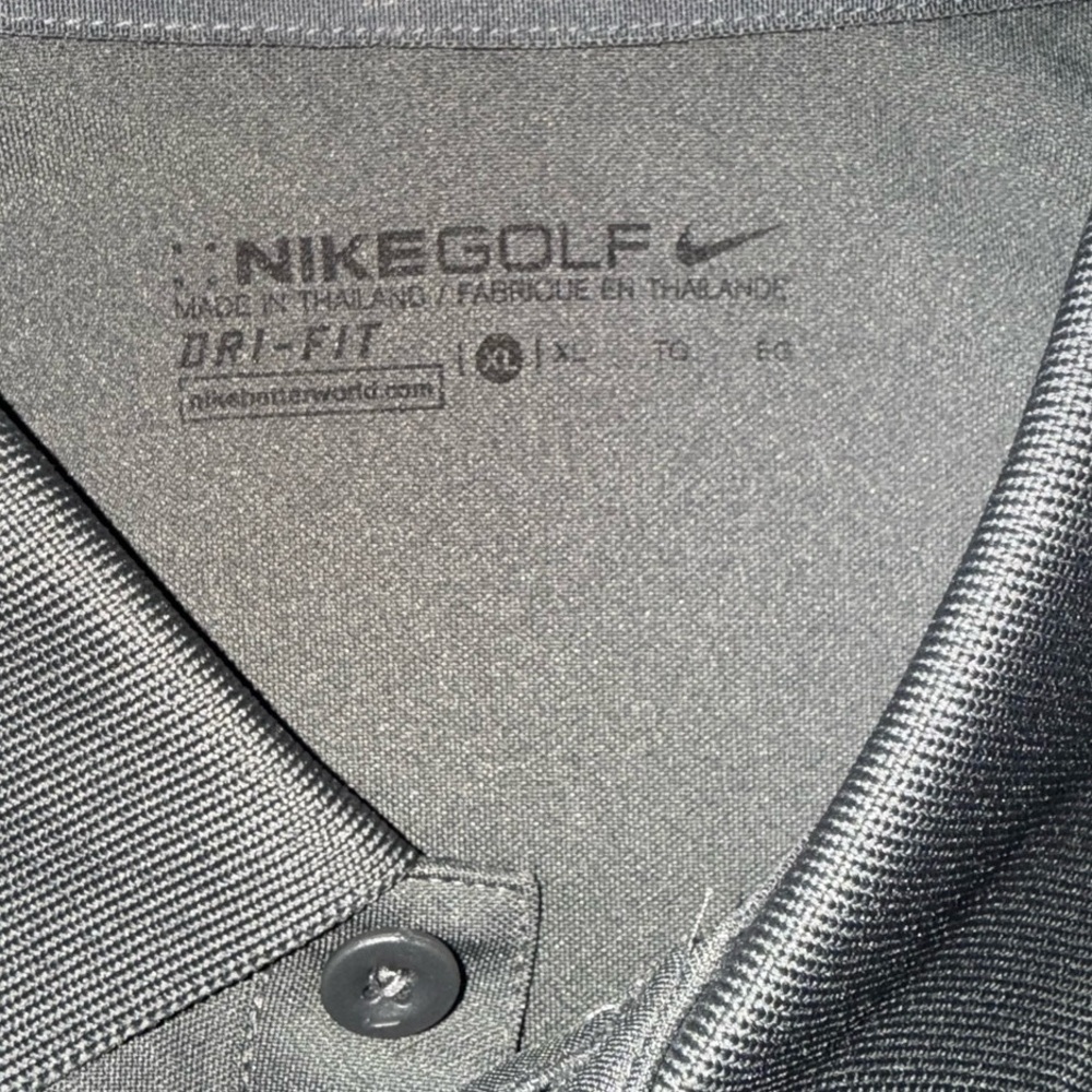 Nike Golf Dri-FIT Polo Shirt Men’s XL Anthracite Gray NWT Torch Cigar Bar Logo - Picture 11 of 13